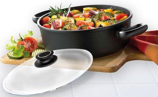 Westfalia Pan met glazen deksel, 28 x 8 cm
