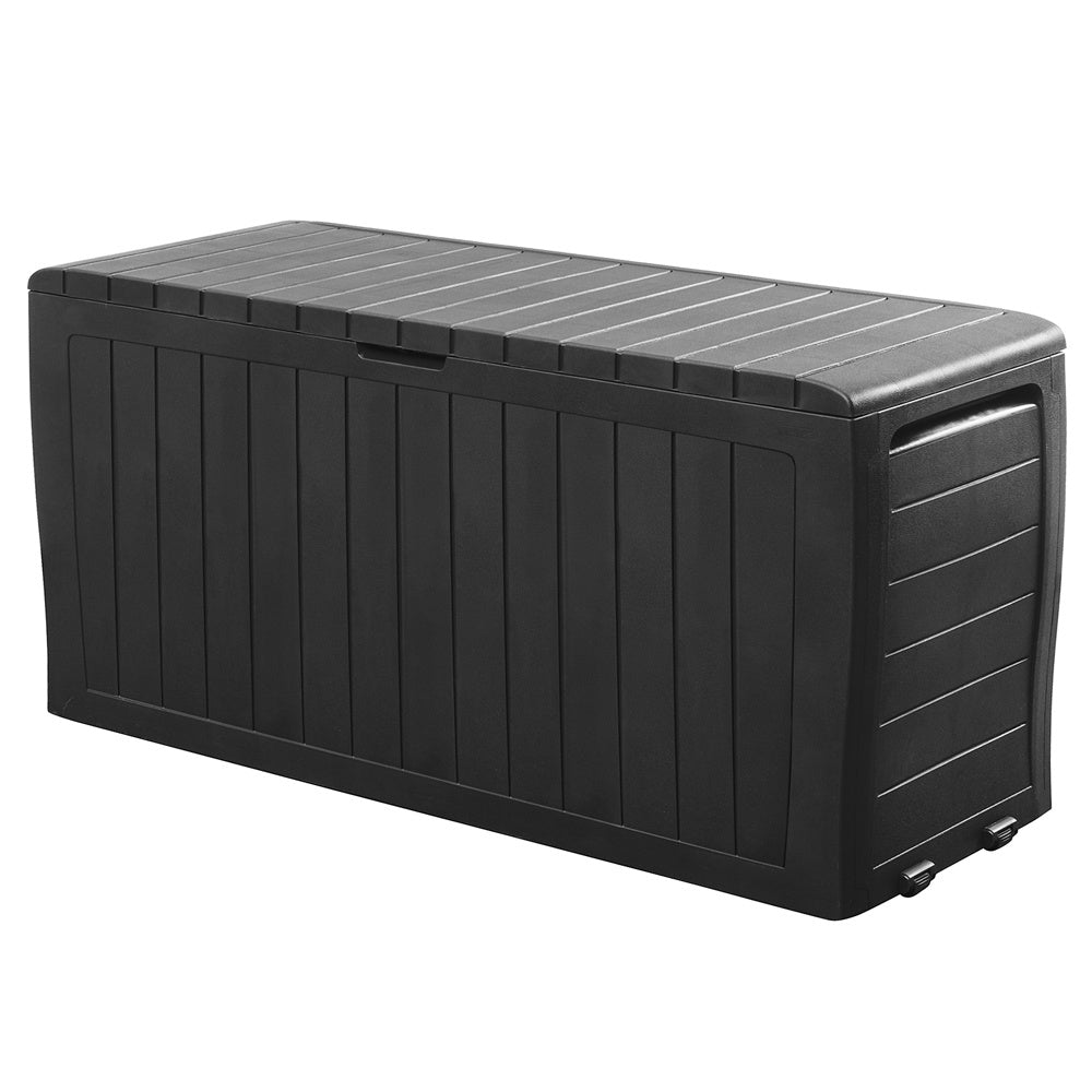Keter Opslagbox Marvel Plus antraciet 117x45x57cm met wielen