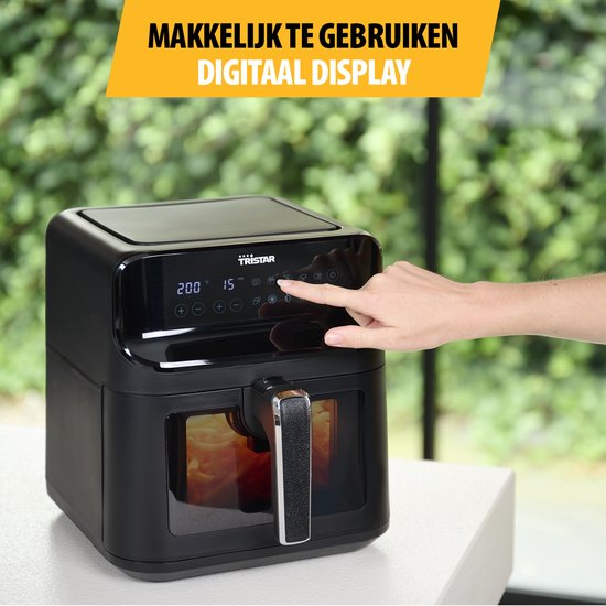 Tristar FR-9037 - Airfryer XXL - 6,2L - Met kijkvenster - 10 Bakprogramma's - PFAS-vrij