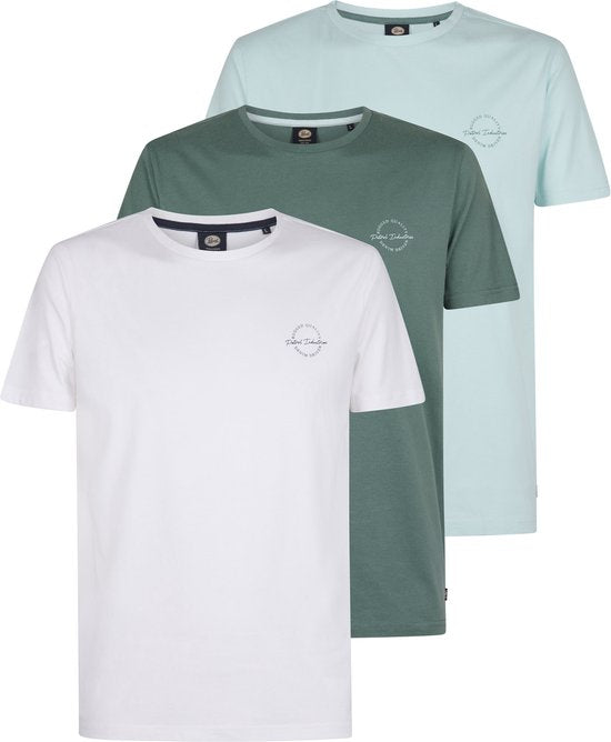 Petrol Industries - Heren 3-pack jersey T-shirts Salsa - Multicolor - Maat M