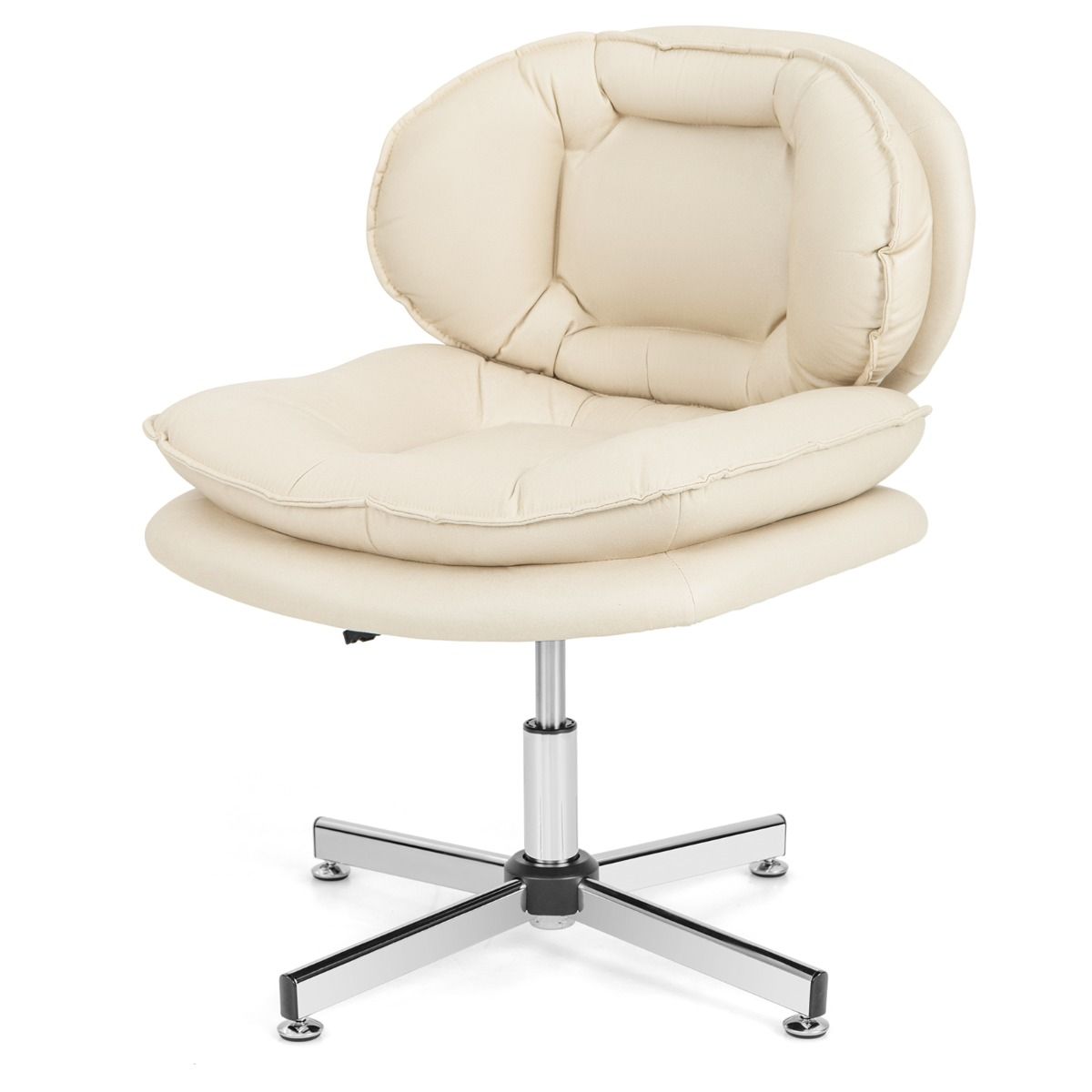 Coast Bureaustoel - ergonomische draaistoel - dubbel gewatteerde rug en zitting - beige