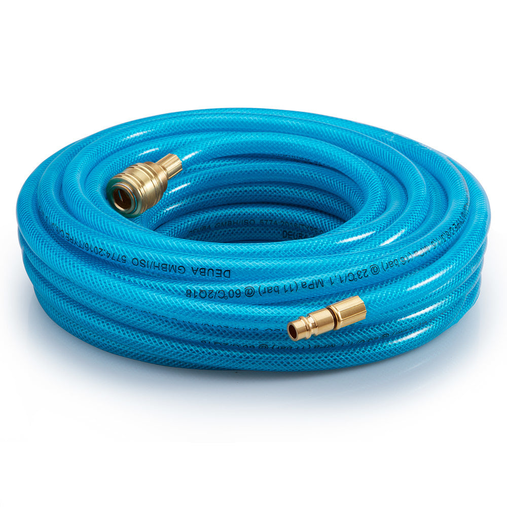 Deuba Persluchtslang 10m 15bar – Snelkoppeling 1/4-Aansluiting - Pvc