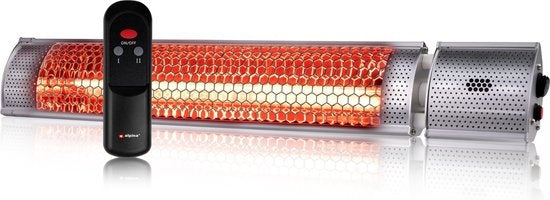 alpina Heater Terrasverwarmer - Elektrisch - Binnen en Buiten - Infrarood - Hangend - met Afstandsbediening - 2000W