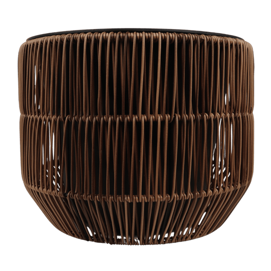 Mica Decorations Pot Peta - Rond - Donkerbruin - 26 x 28 cm