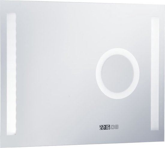 vidaXL - Badkamerspiegel - LED - met - aanraaksensor - 80x60 - cm