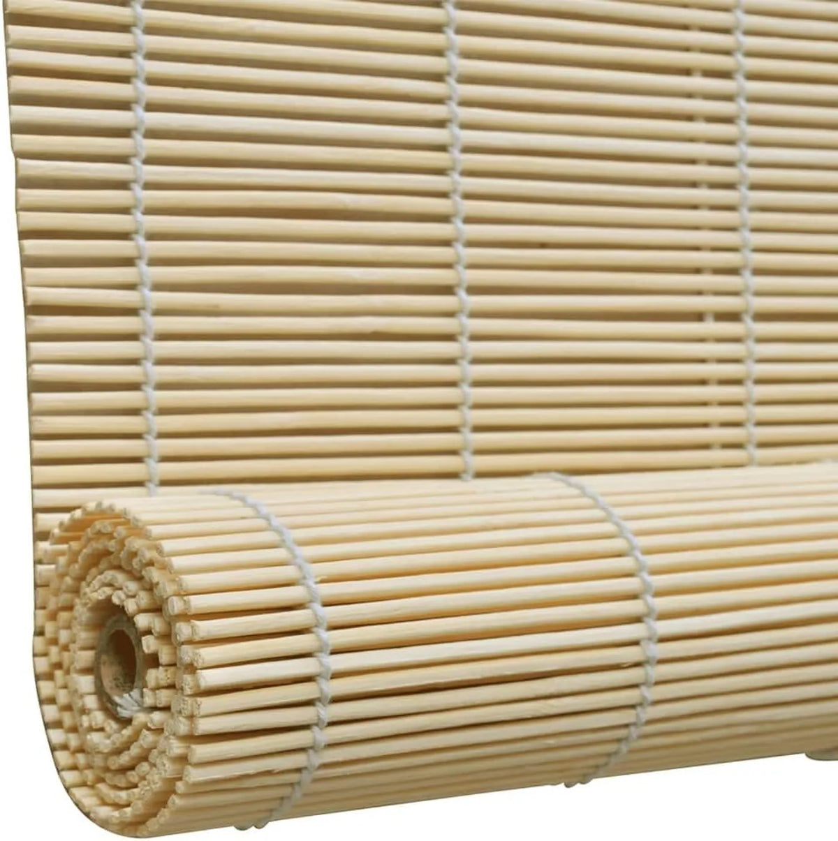 vidaXL Bamboe Rolgordijn - 80 x 220 cm - Naturel - Lichtfilterend en Privacyverhogend