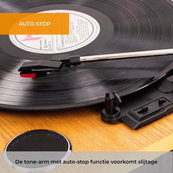 Denver Platenspeler Dual Bluetooth - Ingebouwde Speakers - USB - Retro - Hout - VPL230LW