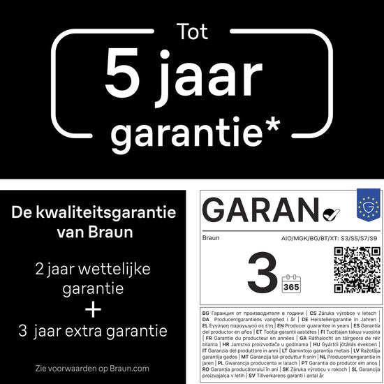 Braun Baardtrimmer Series 5 BT5520 + 4 Tools - 40 Lengtes - Scherp Scheerblad - Zwart