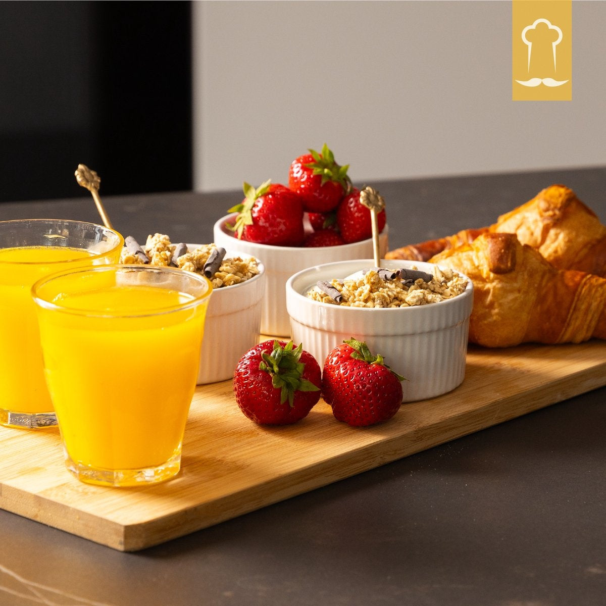 Chefarone Creme Brulee Schaaltjes - 6 Mini Ovenschalen - Ramekin Schaaltjes Keramiek - Souffleschaaltjes 200 ML - Koken met Kinderen - Toetjes Schaaltjes - Wit