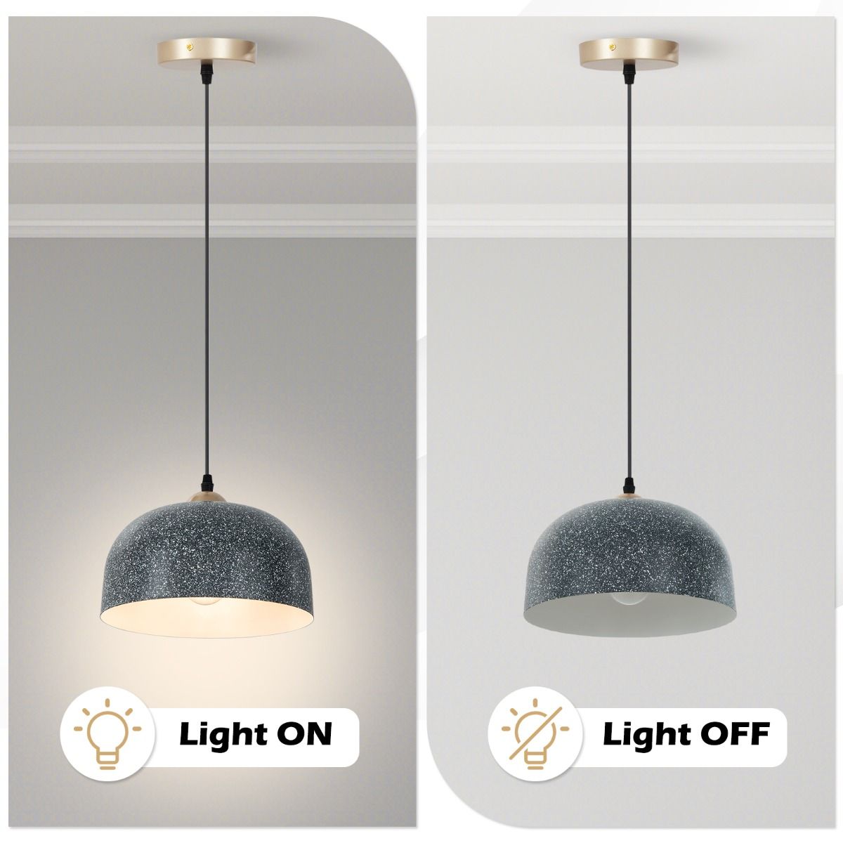 Coast Hanglamp - verstelbare ophangkabel - moderne kroonluchter - grijs - 25,5 x 118 cm