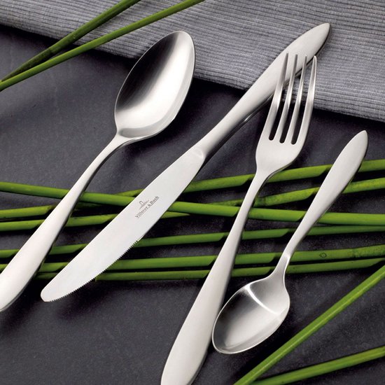 Villeroy & Boch Arthur Bestekcassette - 30 delig - 44 x 28 x 5 cm - Geborsteld RVS