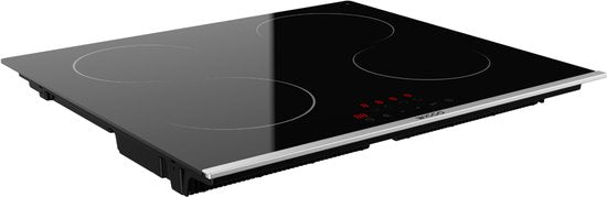 Wiggo WH-E614G(B) - Inbouw Inductiekookplaat - 60 cm - 4 kookzones - Slider bediening - 1 Fase Geen stekker - 5 jaar garantie - Zwart