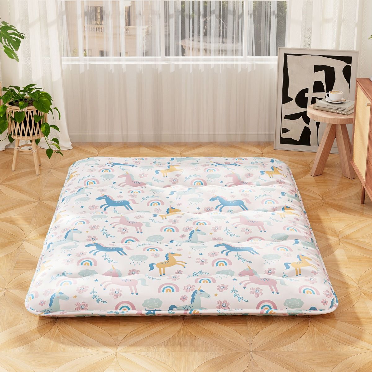 Coast Futonmatras - wasbare hoes - draagtas inbegrepen - kleurrijk 140 x 200 cm