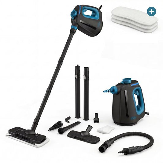 CleanKoala 2-in-1 Stoomreiniger – 15 sec Opwarmtijd – 30 min lang stomen– Incl. 12 Accessoires & 3 extra doekjes