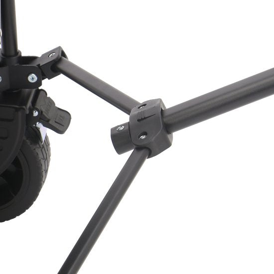 AXI SB141 Opvouwbare Bolderwagen XL – Bolderkar Zwart – Met Trekstang, Remmen en Hoes – 100 kg Draagvermogen – Eenvoudig mee te nemen - Metaal
