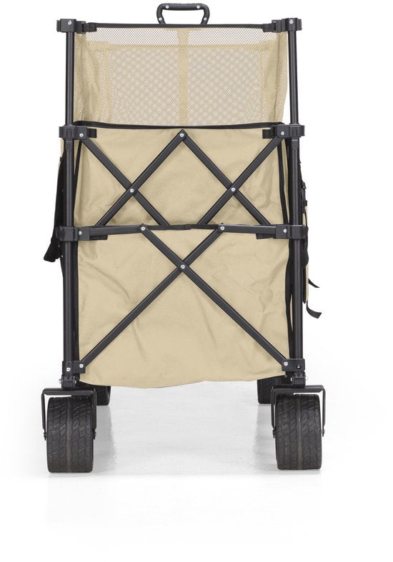 Mr. Fold Bolderkar XXL - opvouwbaar - 600L - 300KG - Beige - all-terrain wielen