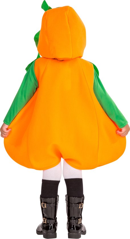Dressforfun Kinderkostuum pompoen 104 (3-4y) - verkleedkleding kostuum halloween verkleden feestkleding carnavalskleding carnaval feestkledij partykleding - 300096
