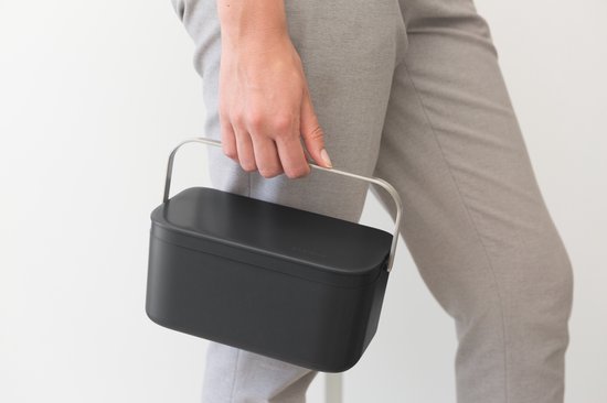 Brabantia SinkSide Afvalbakje Aanrecht - 1,8 liter - Donkergrijs