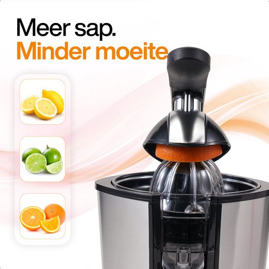 MATTI® - Citruspers Electrisch - Citruspers - Citroenpers - Sinaasappelpers - 160W, RVS, Pershendel - 18.000RPM