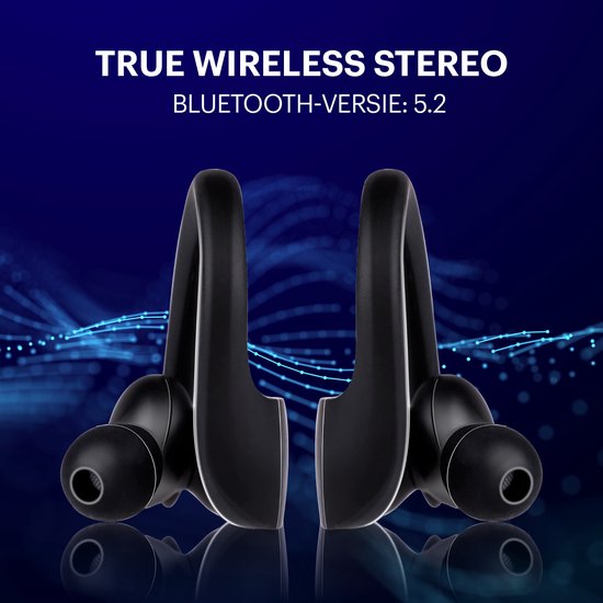 Grundig Draadloze Bluetooth Oordopjes - True Wireless Oortjes Draadloos - Earbuds met Tot 30 uur speeltijd - USB-C Snelladen - Comfortabele Pasvorm - Zwart