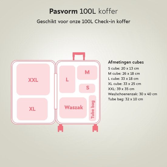 ONYX Compressie Packing Cubes - 7 stuks - Koffer Organizer Set - Compressie rits - Voor koffers en tassen - Zwart