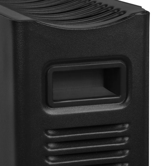 VONROC Elektrische kachel - Convectorkachel met ingebouwde radiator ventilator - 2 standen: 1250W/2000W - Regelbare thermostaat -  Verwarmt ruimtes tot 24m2 – Modern design - Zwart