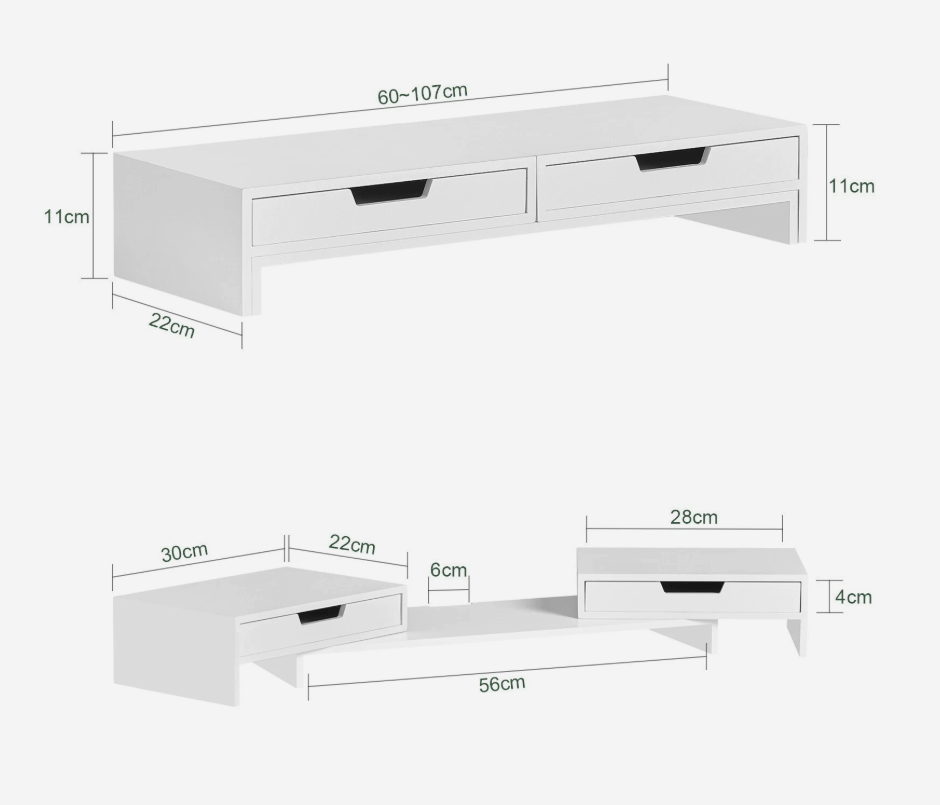 SoBuy BBF04-W, 1070 mm, 220 mm, 110 mm, Duitsland