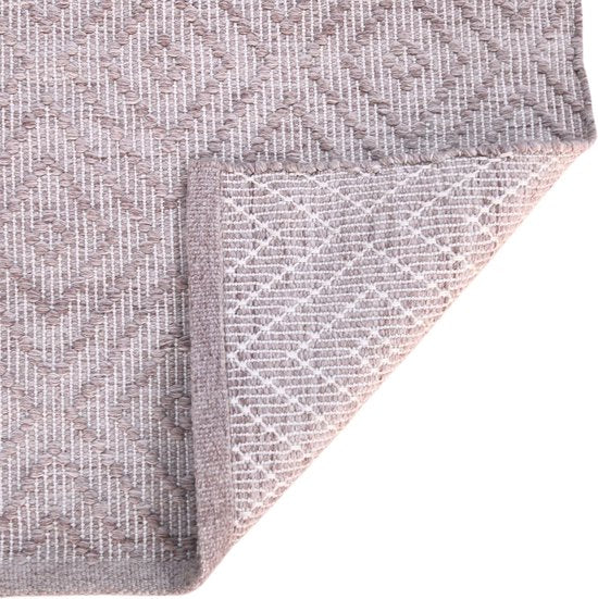 AXI Bali Buitenkleed – Rechthoekig – 140 x 200 cm – Roze – Geometrisch patroon - Buitenkleed – Buitentapijt – Weer- en UV-bestendig – Plat geweven – Tuintapijt – Voor binnen en buiten