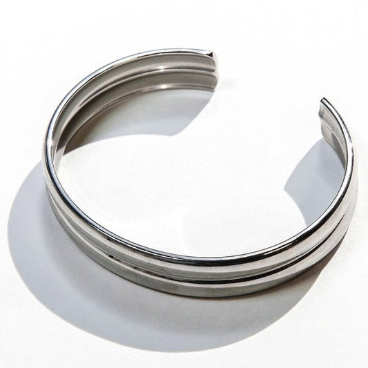 Laura Ferini Dames Armband Strati Zilver - Zilverkleurige Bangle - 18K Witgoud Verguld - Sieraad - Accessoires - Sieraden - Dames Armbandje