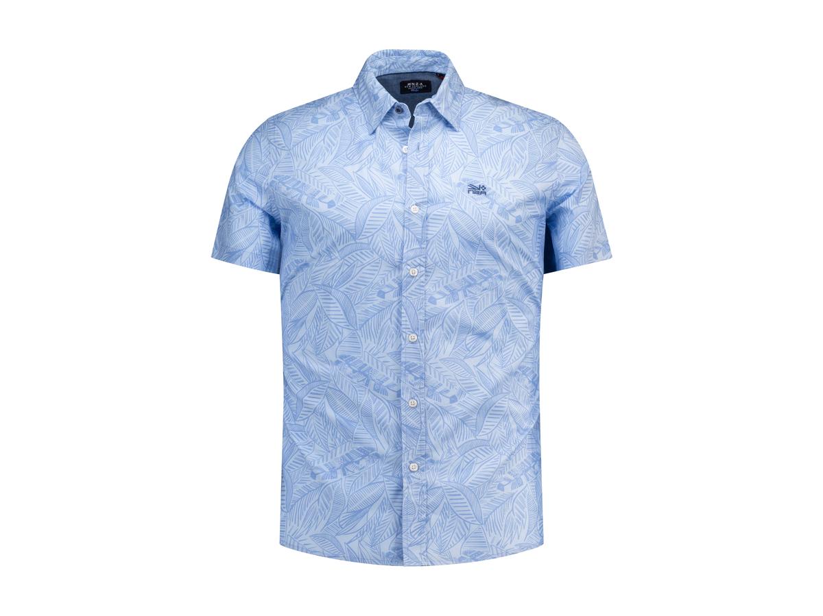 Nza Overhemd Short Sleeve - Rhythm Blue - maat m