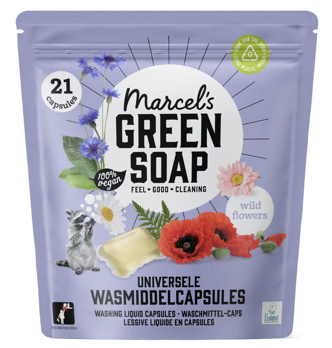Marcel's Green Soap Universele Wascapsules Wilde Bloemen - 105 stuks