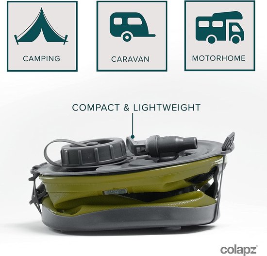 Colapz 2-in-1 Opvouwbaar Waterreservoir met Kraan - Draagbare Camping-waterjerrycan