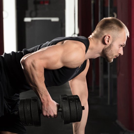 Fitby Dumbells 10 kg - Gewichten set - Verstelbare Dumbells - Fitness - Halterset - Dumbell Set