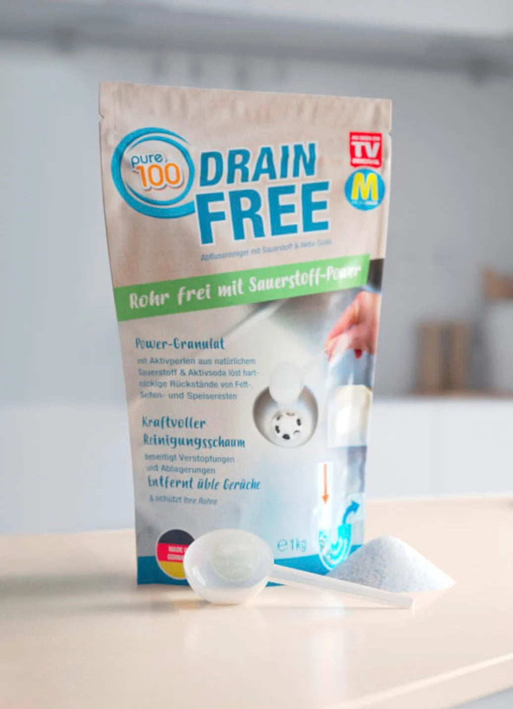 Pure100 DrainFree Afvoerreinigers 1 kg