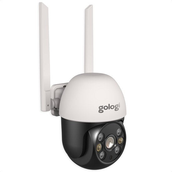 Gologi outdoor camera - Buiten camera met nachtzicht - Beveiligingscamera - IP camera - Security camera - 4x Digitale zoom - 3MP - Met wifi en app