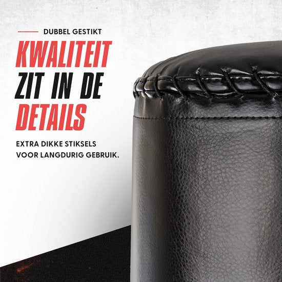 Inventus Bokszak Staand - 185 cm - Staande Bokspaal - Vul met Water / Zand - Boksen en Trainen - Heavy Boxing Bag - Volwassenen - Zwart