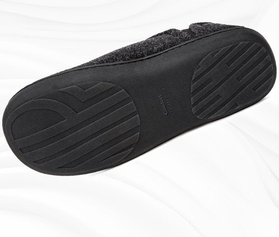 Pantoffels Heren - Sloffen - Zwart - Anti-slip - Maat 44/45 - Comfeet