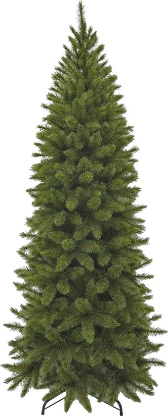 Triumph Tree Bristlecone Fir Pilar - Smalle Kerstboom voor Kleine Ruimtes - Kerstversiering met Volle Uitstraling - Kunstboom met 752 Dennentakken - H230 x Ø94 cm - Groen