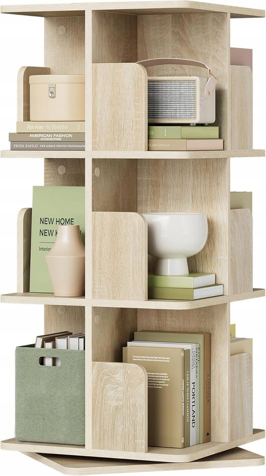 Eugad Draaibare Boekenkast 360Â° - Licht Eiken - 40 x 94,5 x 40 cm