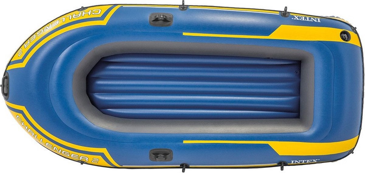 Intex Challenger 2 Boot Set - 236 x 114 x 41 cm - Inclusief peddels en pomp