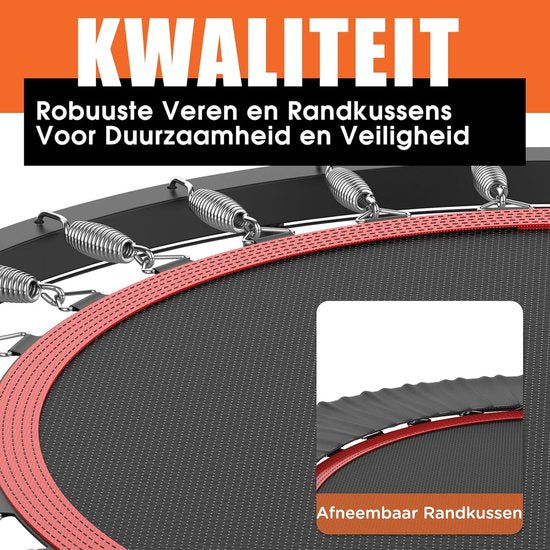 DH FitLife Fitness Binnen Trampoline Vouwbaar zonder Installatie | Ø102 cm 40 Inch | Draagvermogen 150 KG | 4 Verstelbare Handgreepstanden | Stabiel en Stil voor Kinderen en Volwassenen