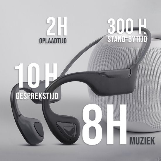 Tech Essentials Wave - Sport Oordopjes - Draadloos - Open Ear - IPX7 - Bone Conduction Hoofdtelefoon - Koptelefoon - Hardloop - Bluetooth