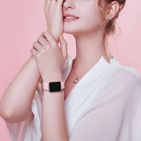 Podec Smartwatch - Siliconen Strap Multicolor Set van 6 - Geschikt voor Apple Watch - Bandje Geschikt voor iWatch 38 / 40/ 41 mm - Geschikt voor Series 1/2/3/4/5/6/7/SE