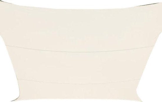Perel Schaduwdoek, waterafstotend, 2 x 3 m, 160 g/m², polyester, rechthoek, crème