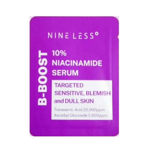 Nine Less B-Boost 10% Niacinamide Serum – Egaliserend & Kalmerend Serum voor Gevoelige en Onzuivere Huid (2ml Sample)