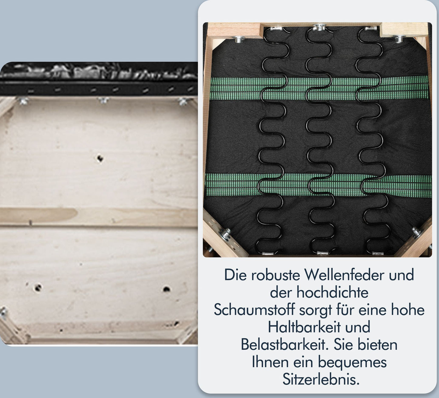 Yaheetech Eetkamerstoelen Set van 2 - Keukenstoel met Hoge Rugleuning - Massief Houten Poten - 45,5 x 62 x 103 cm - Donkergrijs