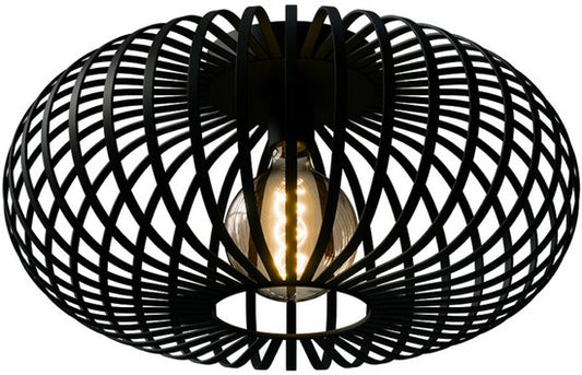 Nolt Plafondlamp - Plafonniere E27 Lamp - Industrieel - ⌀ 40cm - Zwart