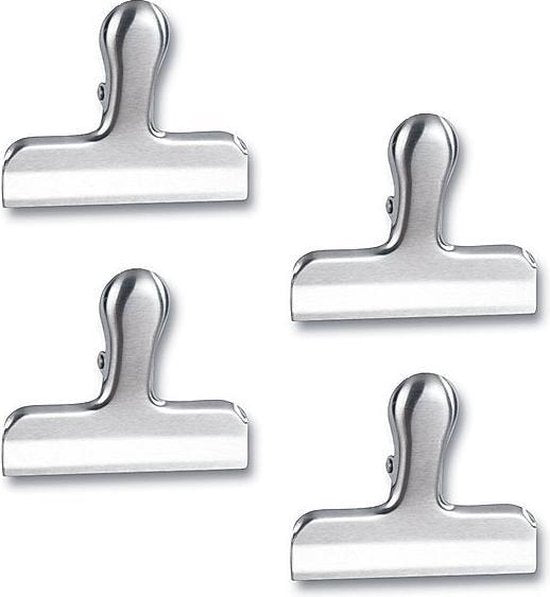 Wenko roestvrijstalen clipset van 4