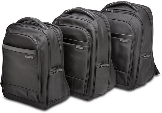 Kensington Contour™ 2.0 15.6" Rugzak - Duurzaam, Waterafstotend Materiaal - Ergonomisch - Zwart