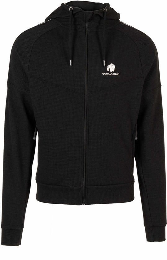 Gorilla Wear Harvey Trainingsjas - Zwart - XL